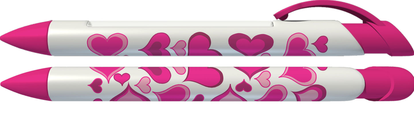 Magenta Heart Message Pen
