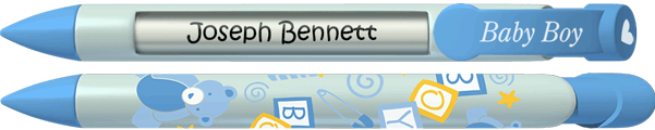 PERSONALIZED Baby Boy Blocks Pen