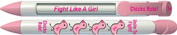 Breast Cancer Awareness Chicks Rule Pen