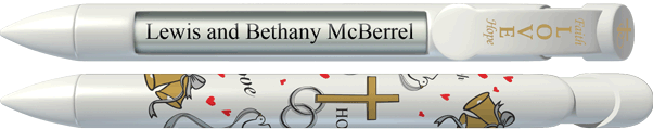PERSONALIZED Christian Wedding Pen