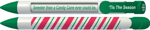 Candy Cane Christmas Holiday Greeting Pen®