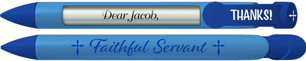 PERSONALIZED Faithful Servant Volunteer Appreciation Pen