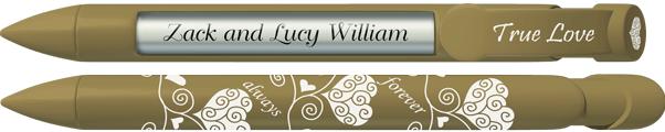 PERSONALIZED Gold True Love Pen