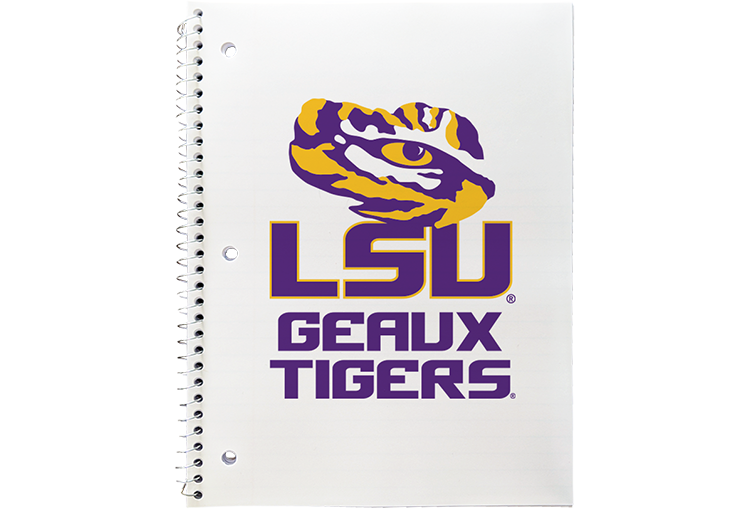 LSU (Louisiana State University) Spiral Notebook