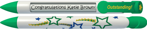 PERSONALIZED Outstanding Student Greeting Pen®