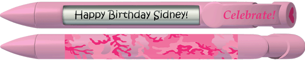 PERSONALIZED Pink Camo Pen