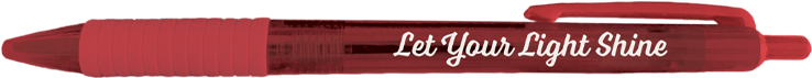 Let Your Light Shine Translucent Pen