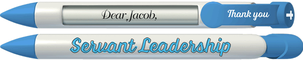 PERSONALIZED Servant Leadership Volunteer Appreciation Pen