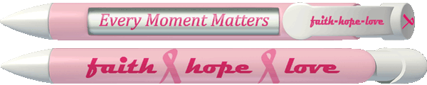 Breast Cancer Awareness Faith, Hope, & Love Pen