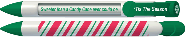 Candy Cane Christmas Holiday Greeting Pen®
