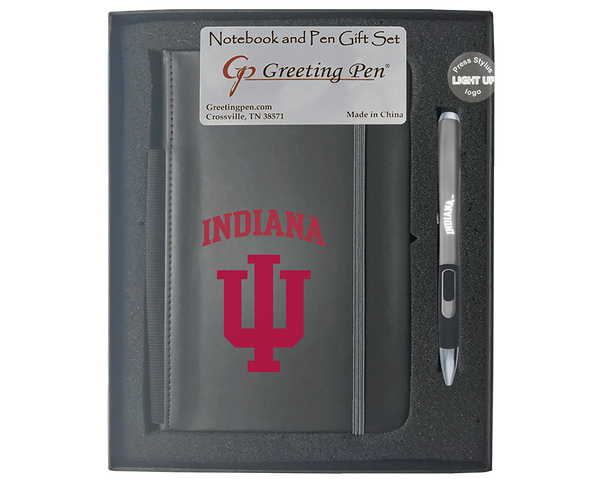 Indiana University Large Notebook Light Up Gift Set