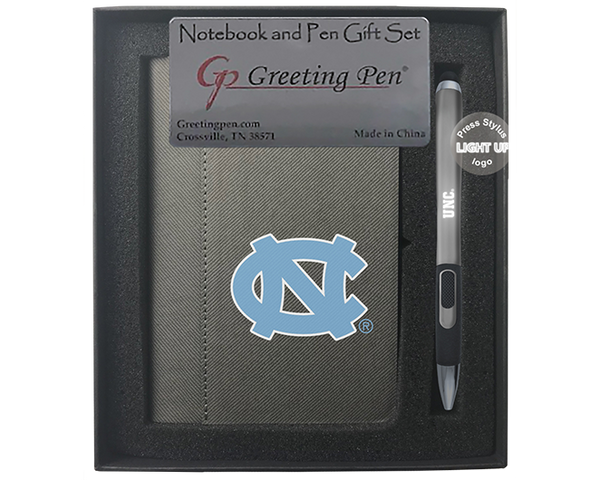 North Carolina: University of North Carolina Small Notebook Light Up Gift Set