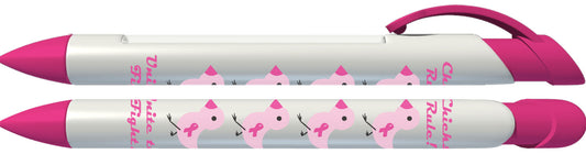 4 Hot Pink Chicks BCA Message Pen
