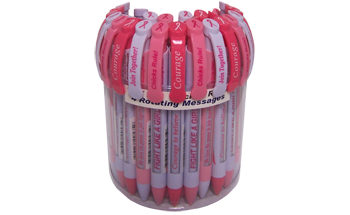 Breast Cancer Awareness Greeting Pen® Trio Value Pack Canister of 36 pens