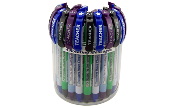 Teacher Greeting Pen® Trio Value Pack Canister of 36 pens
