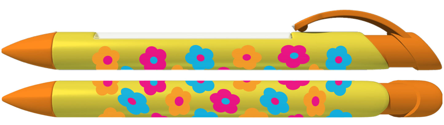 Yellow Neon Daisies Message Pen