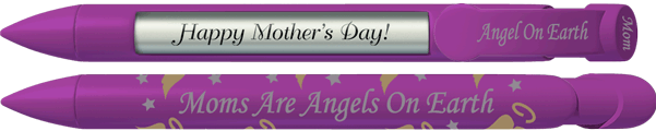 PERSONALIZED Purple Moms Are Angels On Earth Pen
