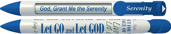 Serenity Blue Prayer Pen