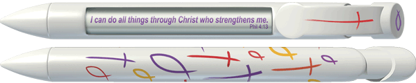 Cross and Fish Scripture Pen®
