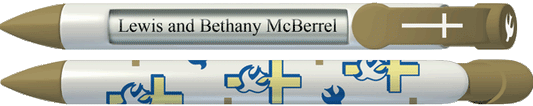 PERSONALIZED Cross and Dove Pen