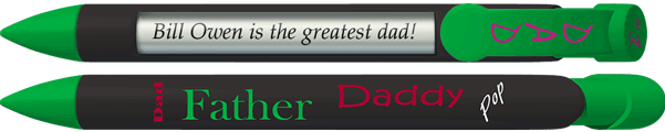 PERSONALIZED #1 Dad Pen
