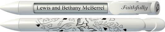 PERSONALIZED Faithfully Turtledoves Pen