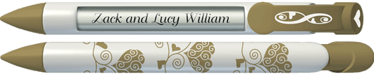 PERSONALIZED Gold Eternal Hearts Pen