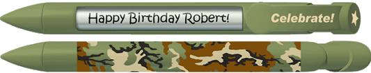 PERSONALIZED Green Camo Pen