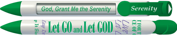 Serenity Green Prayer Pen
