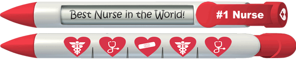 PERSONALIZED Nursing is a Work of Heart Greeting Pen®