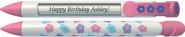 PERSONALIZED Pink Flower Friend Pen®
