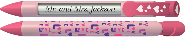 PERSONALIZED Pink Love Pen