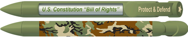 Protect and Defend Camo Pen