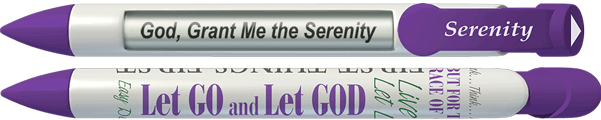 Serenity Purple Prayer Pen