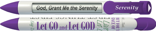 Serenity Purple Prayer Pen