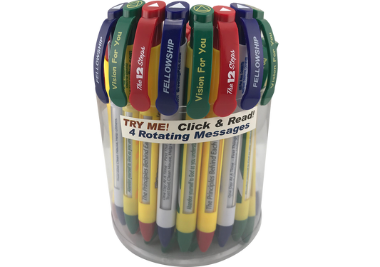 Recovery Greeting Pen® Trio Value Pack Canister of 36 pens