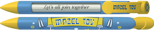 PERSONALIZED Mazel Tov Blue Pen