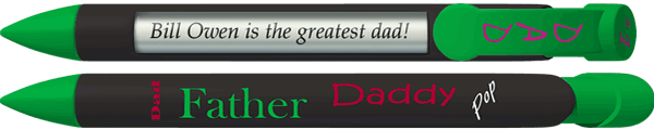 PERSONALIZED #1 Dad Pen