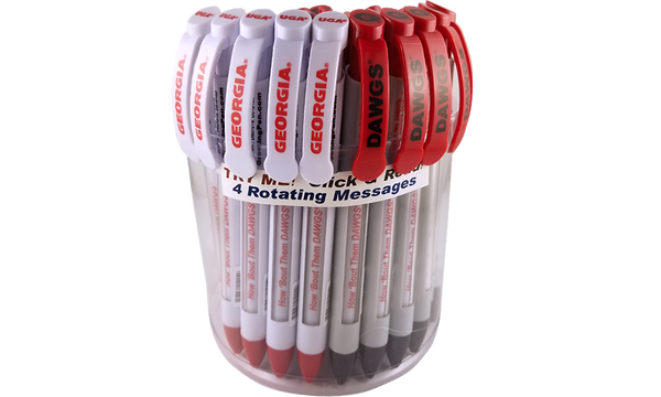 Georgia: University of Georgia Braggin' Rights® Collegiate Value Pack Canister of 36 pens
