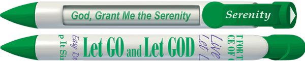 Serenity Green Prayer Pen