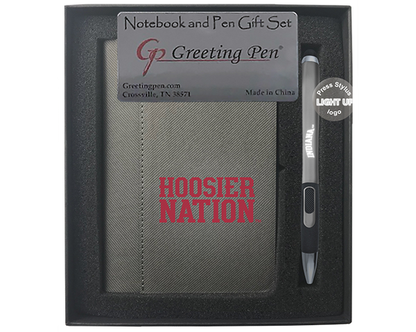 Indiana University Small Notebook Light Up Gift Set