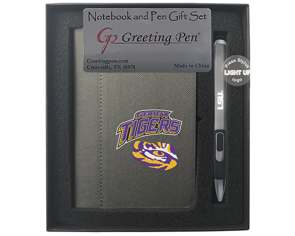 LSU (Louisiana State University) Small Notebook Light Up Gift Set