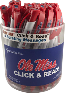 Mississippi: University of Mississippi Ole Miss Braggin' Rights® Canister of 36 pens