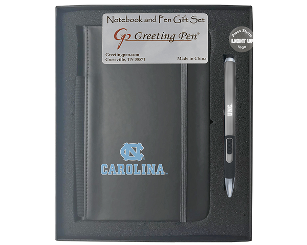 North Carolina: University of North Carolina Large Notebook Light Up Gift Set