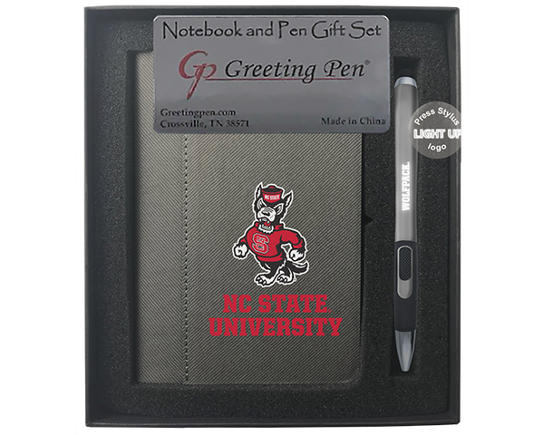 North Carolina State University Small Notebook Light Up Gift Set