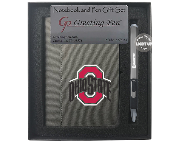 Ohio State: The University of Ohio State Small Notebook Light Up Gift Set
