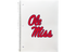 Mississippi: University of Mississippi Ole Miss Spiral Notebook