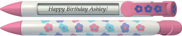 PERSONALIZED Pink Flower Friend Pen®