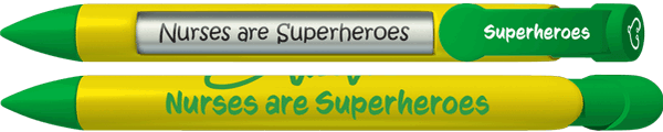 Superheroes with Stethoscopes Nurse Pen