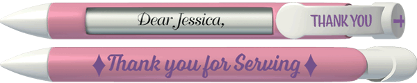 PERSONALIZED Thank you for Serving Volunteer Appreciation Pen